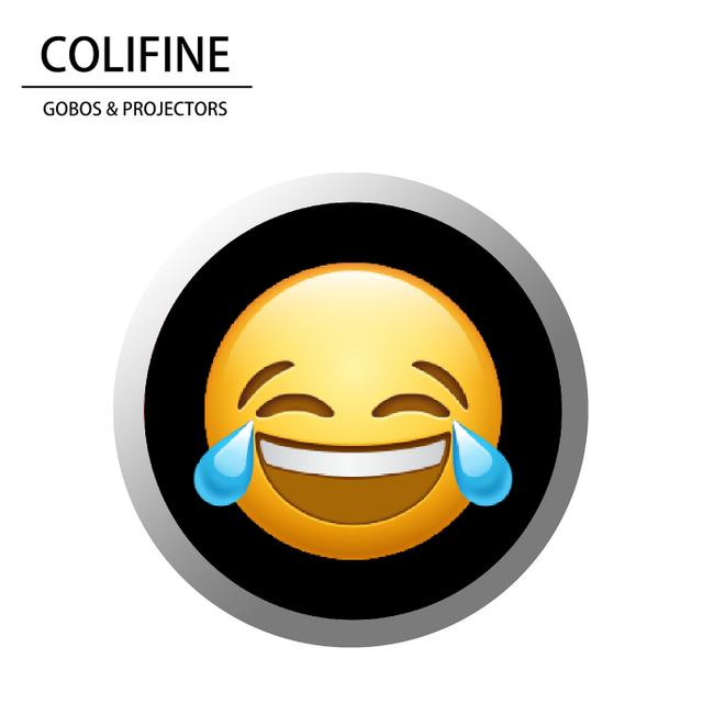 Colifine gobo light proyector & riendo llorando emoji gobo yd20