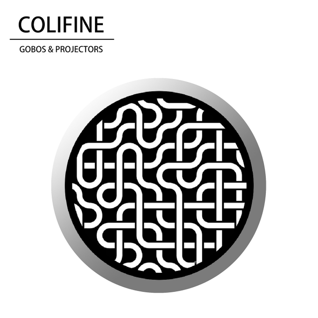 Colifine personalizado Patrón de cruz de cruz goBo Blanco Blanco GOBO TX8