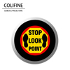 STOP Look Point - Amarillo y Rojo - AQ76 - Gobo COLIFINE