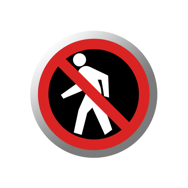 Gobo de señal de seguridad y Gobo de señal de tráfico prohibido - AQ63 - COLIFINE Gobo