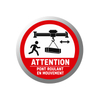 Señal de seguridad Gobo y ATENCIÓN PONT ROULANT Gobo - AQ65 - COLIFINE Gobo
