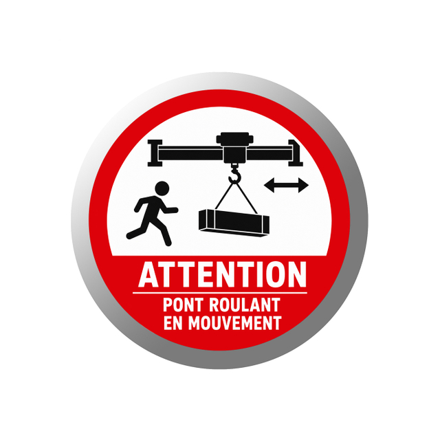Señal de seguridad Gobo y ATENCIÓN PONT ROULANT Gobo - AQ65 - COLIFINE Gobo