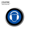 Señal de seguridad Gobo y protección auditiva Gobo - AQ70 - COLIFINE Gobo