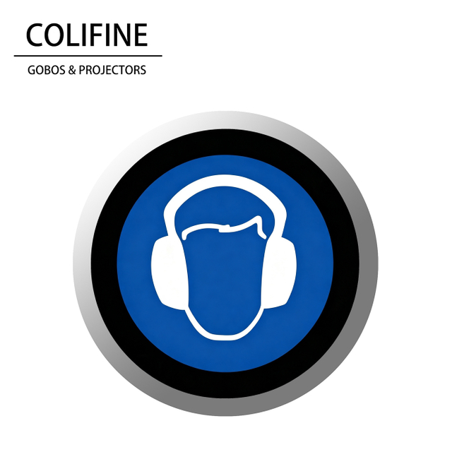 Señal de seguridad Gobo y protección auditiva Gobo - AQ70 - COLIFINE Gobo