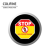 STOP Sin peatones - Amarillo Rojo y Blanco - AQ77 - Gobo COLIFINE
