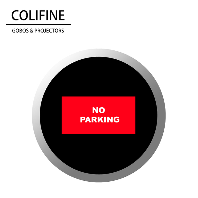 Lente de gobo y gobo sin estacionamiento - AQ78 - Gobo COLIFINE